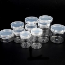 플라스틱 투명케이스 원형 납작 보관용기 약케이스, 지름/용량, 7cm - 150ml