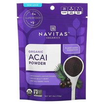 와와마켓 Navitas Organics 그린 슈퍼푸드 오가닉 아사이 파우더 Acai Powder 113g 1팩