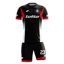 로또 축구 전사 유니폼 LOTTO 215C(검정색/적색)