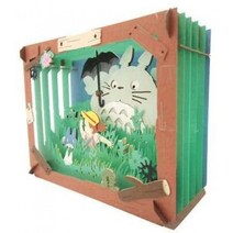 Ensky 이웃집 토토로 토토로가 들판을 걷다 종이 극장 (PT-062)-공식 스튜디오 지브리 상품