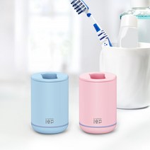 [1+1행사] 아이이피 칫솔살균기 i100 UVC멸균 2종 세트, 블랙, 화이트
