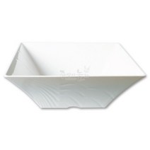 업소용주방용품멜라민 뷔페기물 사각 사파무늬 깊은 뷔페볼 10인치업소용 주방용품