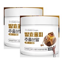 참좋은데이 발효율피 추출분말 효능 국내산 율피 가루 팩 차 200g 2통