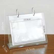 데스크 캘린더 사진 앨범 3 인치 미니 인스탁스 폴라로이드 68 포켓 보관 케이스 2023, 04 6in