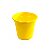 [짱짱마켓] 재배분DS120 플라스틱화분 분갈이흙 모종, 노랑