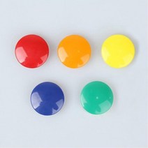 10P 32mm 원형 학교 회사 냉장고 자석 화이트보드소품 투두리스트 메모정리, 초록