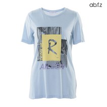 에이비플러스 ab.f.z R 스퀘어 프린팅 반팔 티셔츠 (AFU2GK09A)