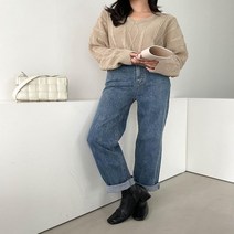 여자 보이프렌드 일자 통바지 베이직 데님팬츠