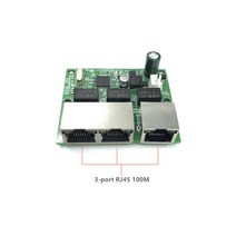 3포트 기가비트 POEswitch 모듈은 LED 라인 10/100m 접촉 POEport 미니 스위치 PCBA 마더보드에 널리 사용, 01 3-port RJ45 100M