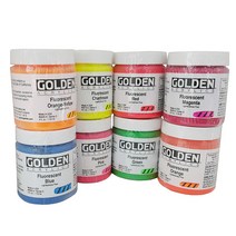 [골덴]Flourescent(형광) 아크릴물감낱색 119ml 시리즈 5 (색상 선택), [색상, 수량]4640 / FlourescentOrange-Yellow