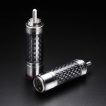 Furutech CF 102R 주력 카본 로듐 도금 RCA 로터스 헤드 무납땜 자동 잠금 단자 소켓 플러그, 01 4 pieces