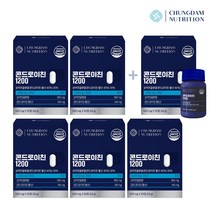 청담뉴트리션 콘드로이친 1200 600mg x 90정 저분자 상어연골, 6개