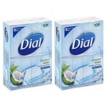 Dial 다이알 미국 향균 비누 핸드워시 손비누 비누바 핸드솝 코코넛워터 113g 16팩