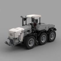 소형트렉터 Moc83784 Finter 3 축 6 휠 트랙터 장난감 모델 스플라이싱 빌딩 블록 벽돌 어린이용 선물 774pcs, 9.라이트 그레이  building block