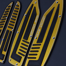 Bikers SYM 보이져 CNC 알류미늄발판 튜닝발판 튜닝파츠 (골드), 골드 1개