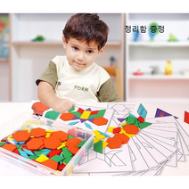 원목 공간 지각 시지각 칠교 놀이 모양 색상 인지 활동 교구 작업치료 인지치료 감각통합 어린이집 유치원 발달 센터, 시지각활동