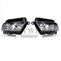자동차 조명 앞 범퍼 안개등 램프 + 그릴 와이어 어셈블리 Seat Leon 2013, 03 Pair No Bulbs