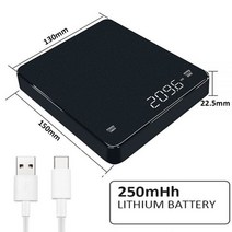 전자저울 바리스타 타임 모어 주방 커피 핸드드립 에스프레소 카페 USB 충전 규모 전자 디지털 스케일 드립1177008 L3, 전자저울 바리스타 타임 모어 주, 02 USB Charge 3KG-0.1g, 02 USB Charge 3KG-0.1g