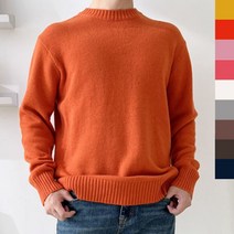 남성 베이직 램스울 라운드넥 니트 1P 남친룩 상의