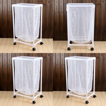 이동식 빨래 보관함 80L 바퀴달린빨래바구니 세탁물바구니 빨래가방 세탁통 빨래함 슬림빨래바구니 수건함
