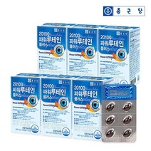 종근당 20100 파워 루테인 플러스(마리골드꽃추출물함유 500mgX30캡슐) 6팩(6개월분), 6팩, 500mgX30캡슐
