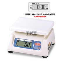 [AND] KB 시리즈 전자저울 / 단순중량저울 / 1kg 2kg 5kg 10kg 20kg 30kg / 가정용 / 주방용 / 국내생산, 6.30kg(20g 단위)