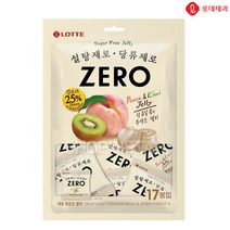 롯데 제로 후르츠 젤리 238g 무설탕 미니 간식 사탕, 단품