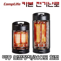 가정용 사무실 카본 회전 전기 히터 난로 전열기구 전열기 캠핑 캠핑용 전기난로 난방기구, 컴프라이프 카본히터 CP350H