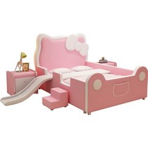 여아침대 키티침대 어린이침대 초등 공주침대 프레임, 1500mmx2000mm 침대(매트리스 없음)