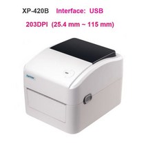 택배송장프린터 송장출력기 운송장 바코드 QR코드 라벨 기계 25-115mm, 420B USB, 협동사, 미국 플러그