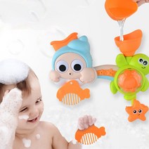 반디마켓 레츠토이 소라와거북이 빙글빙글 유아 목욕놀이 아기 물놀이 장난감, 홉합