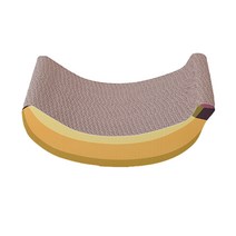 SanBeans 바나나처럼 고양이 scratcher 보드 가정용 새끼 소파 스크래쳐 재생(Yellow), 1개, Yellow