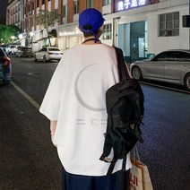 남자 큰옷 오버핏 머슬핏 티셔츠 반팔티 S~5XL 반팔티셔츠 빈티지 뚱뚱한