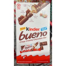 킨더 부에노 크리스피 크리미 초코릿 바 KINDER BUENO 20PACK, 1박스, 860g