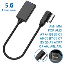 Lopbinte 세트 블랙 ABS AMI MMI MDI 무선 보조 블루투스 어댑터 케이블 오디오 음악 Audi A3 A4 B8 B6 Q5 A5 A7 R7 S5 Q7 A6L A8L A4L-3G OPP 가방 패키지에 대한 자동 수신기 1개 포함 4 분해 키