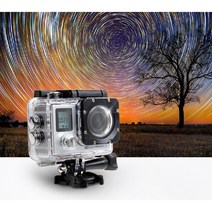 360도 액션캠 카메라 4k UHD 160만 화소 고해상도 수중 촬영, 액션캠  160만 화소