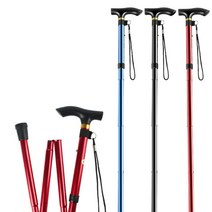 안테나 지팡이 보조 티타늄 시각장애인 경량 접이식 맹인, 11.알루미늄합금3섹션레드스트레이트핸들