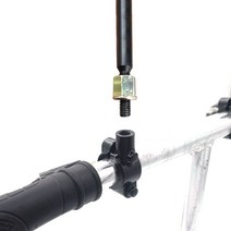 오토바이 바이크 백미러 브라켓 고정 홀더 마운트 1P, 22mm 블랙-10mm, 1개