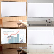 이동형 빔프로젝터 스크린 330X187CM 가정용스크린 대형스크린 벽걸이스크린
