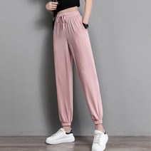 여성 아이스쿨 여름용 조거 트레이닝바지 쿨링팬츠