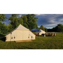 Cozy house bell tent 10인용 대형 야외 방수 코튼 캔버스 올 시즌 캠핑 텐트