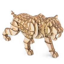 [영문판] 로보타임 ROBOTIME DIY wooden TG204 Saber Toothed Tiger 스밀로돈