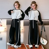 주니어 오블리크 투버튼T 상하세트 주니어복 여아상하복 초등학생여아옷 주니어가을옷 주니어상하세트 여아데일리룩