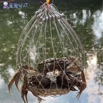 용왕낚시 게 포획망 대형 게그물 게낚시 꽃게낚시채비 참게 포획망 참게그물, 직경52cm 16P 1매