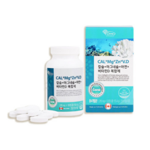 산호 산화 마그네슘 비타민D 120정 4개월 칼마아디 코랄 칼슘제 복합제 선물, 1+1