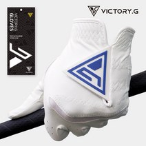 빅토리지 기능성 세탁 남성 골프장갑 왼손 오른손 화이트(블루), 빅기화이트(블루)오른손착용1장