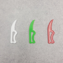 [오케이포장] 랩칼 일회용랩칼 백색 적색 그린 / 5000개 / 떡볶이칼 실링랩칼 실링칼 플라스틱칼 일회용칼 일회용랩칼 배달용칼 배달랩칼 배달실링칼, 백색 5000개