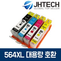 HP564XL잉크 HP6520 HP7510 HP5520 HP6525 HP4620 HP3520, 1Ea, HP C5324 잉크 HP564 XL BK 대용량 완벽호환 검정