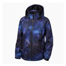 코오롱스포츠 여성 프린트 다크 네이비 방풍 가을 자켓 (JKJJA20106)