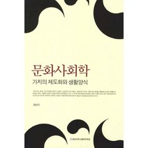문화사회학: 가치의 제도화와 생활양식, 충남대학교출판문화원